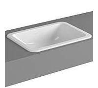 Lavabo encastré VitrA S20 5474B003-0642 50 x 37 cm, blanc, avec trop-plein/sans trou de robinetterie