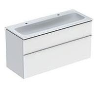 Lavabo Geberit iCon avec meuble sous-vasque 120 cm 502338013 Ensemble lavabo 120x63x48cm, blanc , corps/poignée blanc mat