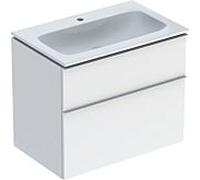 Geberit Armoire avec lavabo iCon 75×48×63 cm, 2 tiroirs, KeraTect, blanc brillant 502.332.01.1