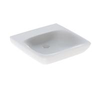 Lavabo Geberit Renova Comfort adapté PMR 55x55cm ss trou rob. ss trop-plein - GEBERIT 500.913.00.1