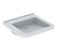 Lavabo Geberit Renova Comfort Square 55x52.5cm ss trou rob. ss trop-plein Blc - GEBERIT 128556000