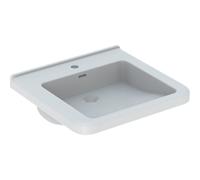Lavabo Geberit Renova Comfort Square adapté PMR 55x52.5cm Blc - GEBERIT 128555000