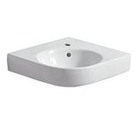 Lavabo Geberit Renova Compact 226150000 blanc, longueur de pied 50cm, modèle d'angle