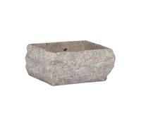 vidaXL Lavabo en marbre Gris 30 x 30 x 13 cm