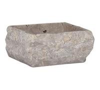 vidaXL Lavabo en marbre Gris 30 x 30 x 13 cm
