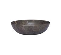 vidaXL Lavabo Gris Ø40x12 cm Marbre