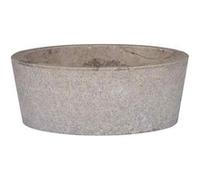 vidaXL Lavabo Ø40x15 cm en marbre – fait main, robuste et facile à nettoyer – Gris