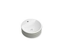 Lavabo Hewi DUO 950.11.001KF Ø 42,6 cm, finition brillante, à poser, bicolore, 1 trou de robinetterie, sans trop-plein, blanc-gris