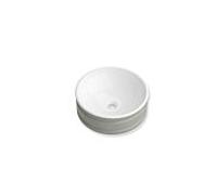 Lavabo Hewi DUO 950.11.003KF Ø 42,6 cm, finition brillante, à poser, bicolore, sans trou de robinetterie, sans trop-plein, blanc-gris