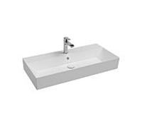 Lavabo Isvea SistemaZ 10SF50090 trou pour robinet, trop-plein, 90 cm, blanc