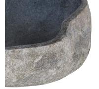 Lavabo - KAI - Ovale - Pierre de rivière - 38-45 cm - Élégant et pratique