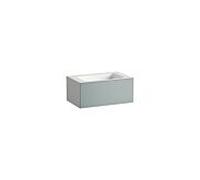 Lavabo Laufen FOLIO H580FO35211111 804 x 500 x 350 mm, avec plage de robinetterie, un trou de robinetterie centré, sans trop-plein, coloris : Gris fossile