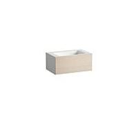 Lavabo Laufen FOLIO H580FO35241111 804 x 500 x 350 mm, avec plage de robinetterie, un trou de robinetterie centré, sans trop-plein, chêne brossé