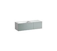 Lavabo Laufen FOLIO H580FO75211121 1254 x 450 x 350 mm, sans plage de robinetterie, sans perçage pour robinetterie, sans trop-plein, coloris : Gris fossile