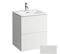 Lavabo Laufen KARTELL avec meuble sous-vasque 60 cm H8603336411041 Ensemble lavabo, 60x50cm, avec trop-plein, gris galet