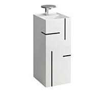 LAUFEN Lave-mains Kartell H811331D028151 posé 2 trous sans trop-plein 37,5x43,5x90 cm