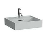 LAUFEN Kartell lavabo à poser, 1 trou pour robinet, avec trop-plein, 500x460mm, H8163327591041, Couleur: Gris mat