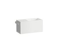 LAUFEN XPLORE.S Plan de toilette, rectangulaire, tablette à gauche, 1 trou pour robinet, sans trop-plein, 600x268x300mm, blanc brillant, H585XS30001111