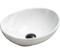 Lavabo MEXEN ELZA pierre blanche motif fin 40 cm