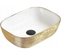 Lavabo MEXEN RITA or blanc ligne 45 cm