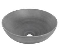 Lavabo mince pour comptoir céramique gris 28,5 cm 38.010.84