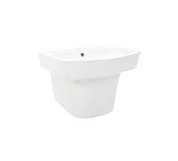 vidaXL lavabo mural céramique blanc 500 x 450 x 410 mm