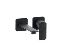 Lavabo Mural Profilo Avec Rosace Droit Bec 22.5 Chrome Noir Brosse Robinetterie PROFILO - CRISTINA ONDYNA PF25975