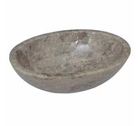vidaXL Lavabo noir 53x40x15 cm marbre