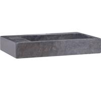 Lavabo noir 58x39x10 cm marbre