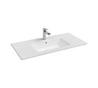 Lavabo plat Isvea SistemaT 10SL50101 trou pour robinet, trop-plein, 101 cm, blanc