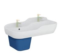 Lavabo pour enfant VITRA Sento Kids 85 cm 2 hauteurs avec trop-plein + cache-siphon Sento kids