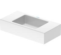 Lavabo pour meuble Vero Air Duravit 50x25cm, sans trop-plein, avec plage pour robinetterie, sans trou pour robinetterie, 0724500000
