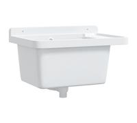 Lavabo pour montage murale blanc 50x35x24 cm résine