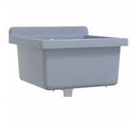 Lavabo pour montage murale gris 40x40x24 cm résine