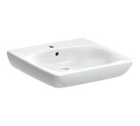 Lavabo Renova Comfort 60x55cm trou de robinetterie avec trop plein Blanc - GEBERIT 501.988.00.1