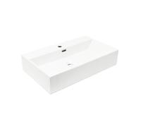 Lavabo SAT Cube Way 75x42 cm ouverture pour un robinet au milieu SATCW7542