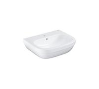 GROHE Lavabo Euro Céramique 39335000, 60x48 cm semi-circulaire, 1 trou, avec trop-plein, blanc alpin