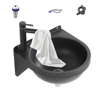 Lavabo Suspendu pour Salle de Bains Vasque de Lavabo Semi-Circulaire | Vasque de Douche pour la salle de bain, les toilettes, l'hôtel, la cuisine, la vanité, la buanderie, le restaurant, la