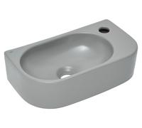 Lavabo suspendu SAT Infinitio 40 x 21,5 cm sans trop-plein, gris mat