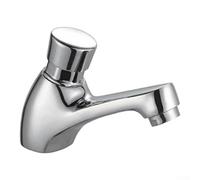 Lavabo temporisé pour robinet 4055585, laiton, 4 secondes à fermeture | Convient à 1 pour lavabo à trou de robinet, débit temporisé en 4 secondes, laiton massif, finition chromée, base de 40 mm