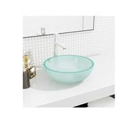 vidaXL Lavabo en verre trempé 35x12 cm Matt