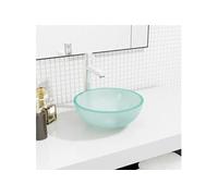 vidaXL Lavabo Verre trempé 30x12 cm Dépoli