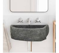 Lavabo - vasque Vidaxl Lavabo Gris (38-45) x (30-35) x 15 cm Pierre de Rivière