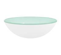 Lavabo Verre trempé 42x14 cm Blanc