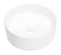 Lavabo - VIDAXL - 36x14 cm - Céramique - Blanc - Design de diamant