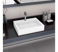 Lavabo vidaXL 60x38x11 cm Blanc