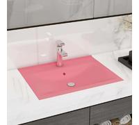 Lavabo vidaXL - Rose mat - 60 x 46 cm