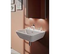 Lavabo VitrA Integra 7050L003-0001 60 x 47 cm, blanc, avec trop-plein/trou de robinetterie au centre