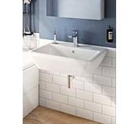 Lavabo VitrA Integra 7051L003-0001 64,5 x 49 cm, blanc, avec trop-plein/trou de robinetterie au centre