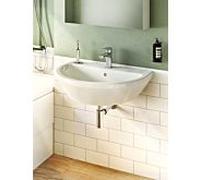 Lavabo VitrA Integra 7061L003-0001 65 x 49 cm, blanc, avec trop-plein/trou de robinetterie au centre